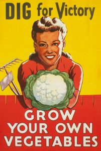 Dig for victory, grow your own vegetables.