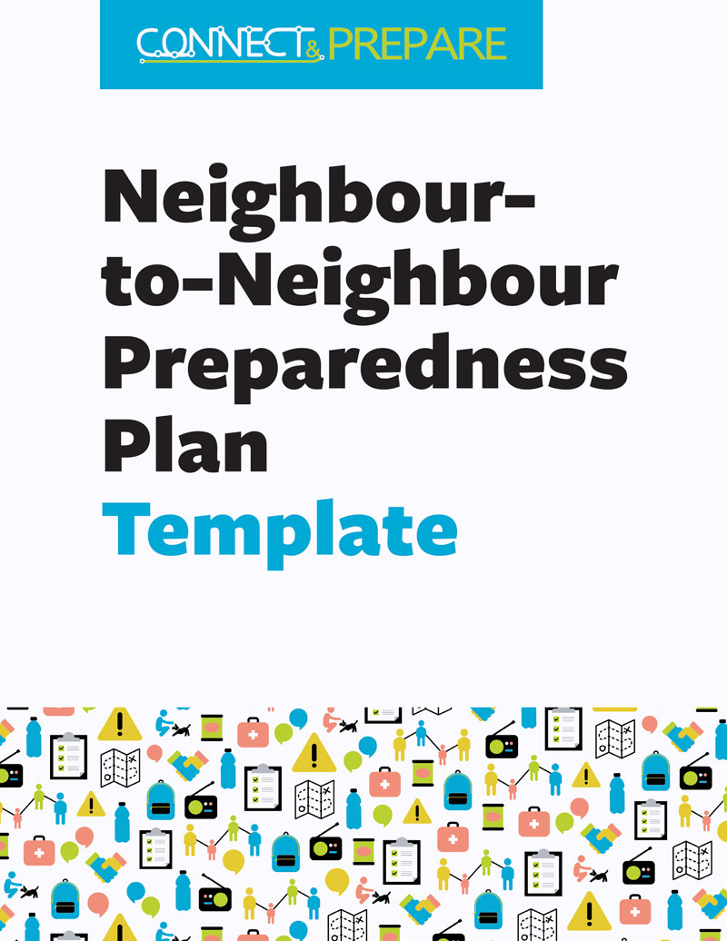 Neighbour to Neighbour Preparedness Plan Template cover.